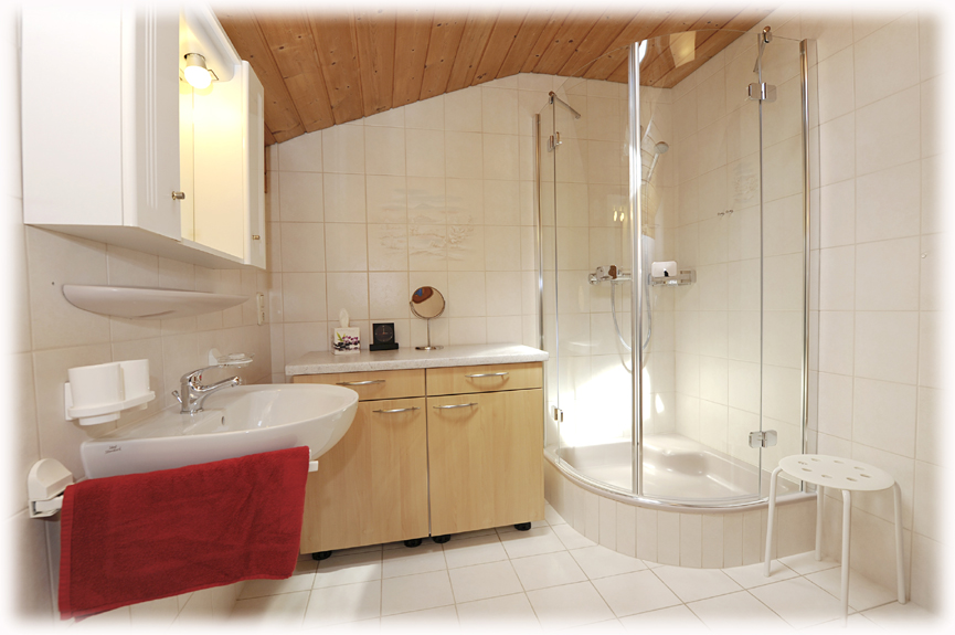 Badezimmer mit Dusche